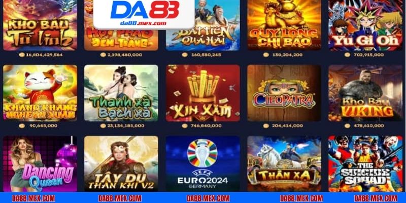 Khám phá sảnh game slot đỉnh cao tại DA88 